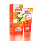 Liru Orange Facial Cleanser, Vitamin C + E Brightening Face Wash 120ml