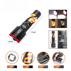 Rechargeable LED Torch with Type C Charging and Battery Display