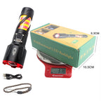 Rechargeable LED Torch with Type C Charging and Battery Display
