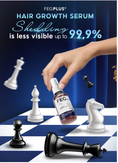 FEG PLUS Hair &amp; Beard Growth Serum Spray 50ml | 22% Seaweed Extract, Rosemary, Redensyl, Anagain &amp; 5% Minoxidil | Anti Hair Loss, Regrowth Treatment