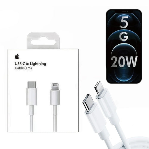 Type-C to iPhone Charging Cable, Original Quality, with Apple Logo