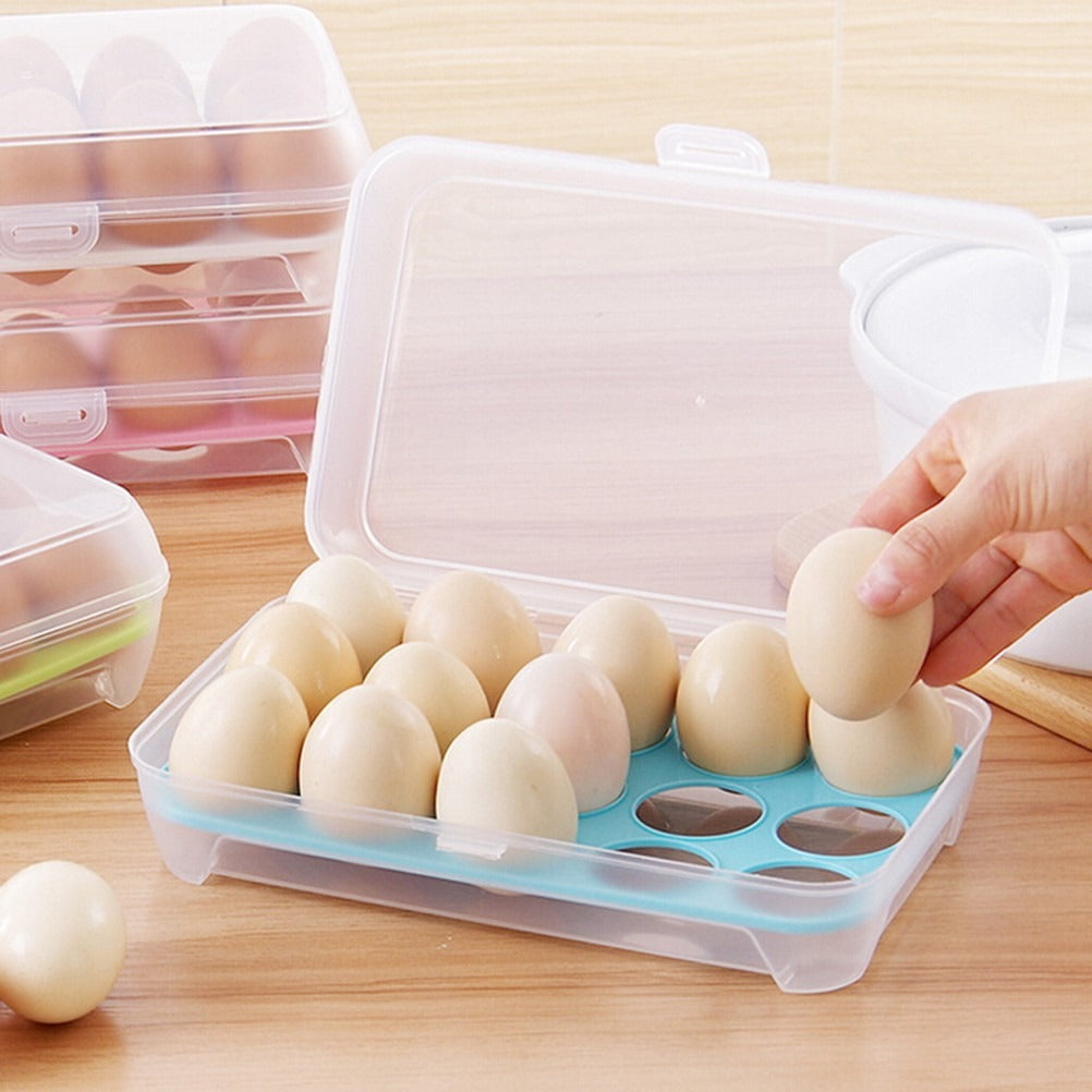 15-Grid Egg Storage Container BPA with Lockable Lid