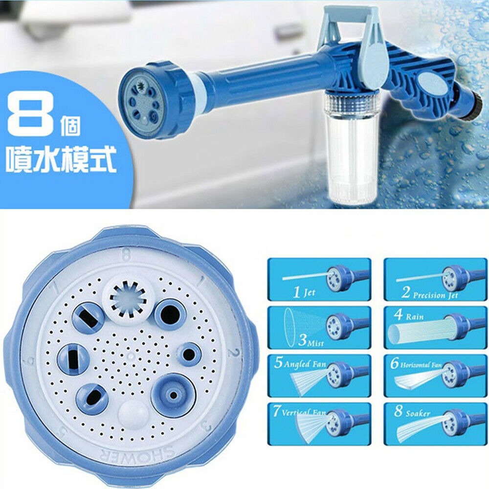 Jet Water Canon 8 In 1 Turbo Water Spray for Car Washing