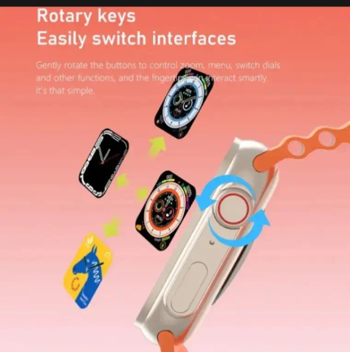 Ultra Smart Watch, Advanced Multi-Feature Fitness Tracker, with Heart Rate Monitor