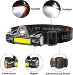 Rechargeable LED Headlamp, Waterproof Dual Mode with Magnetic Base