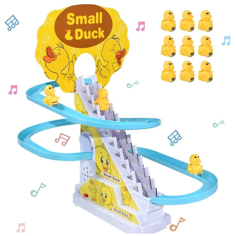Duck Slide Toy Set, Funny Automatic Stair