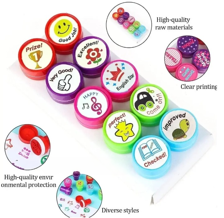 Appreciation Stamps,  Kids Stamp Set for Motivation