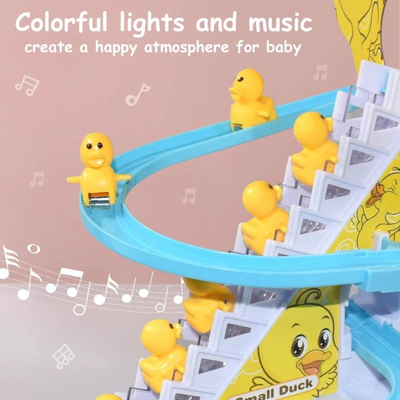 Duck Slide Toy Set, Funny Automatic Stair