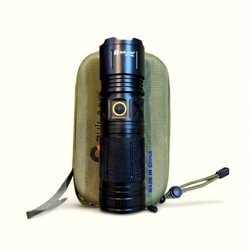 Ruilang P90 Rechargeable LED Flashlight, Ultra Bright Zoom Torch with Type-C Charging