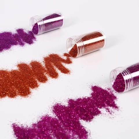 Glitter Powder Bottle,–High-Quality Craft Glitter for DIY, Pack of 12 Different Colors