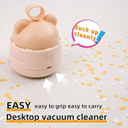 Portable USB Desktop Vacuum With Bear Grip For Keyboard And Desk