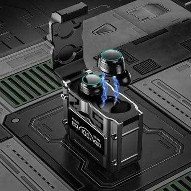 M25 Bluetooth 5.3 Wireless Earbuds, HiFi Sound, LED Battery Display