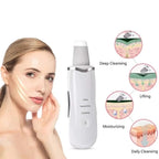 Rechargeable Ultrasonic Skin Scrubber, Facial Exfoliation Device