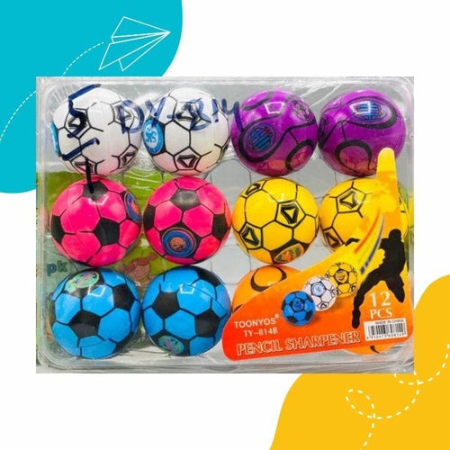 Football Shape Pencil Sharpener,Durable Stationery for Kids