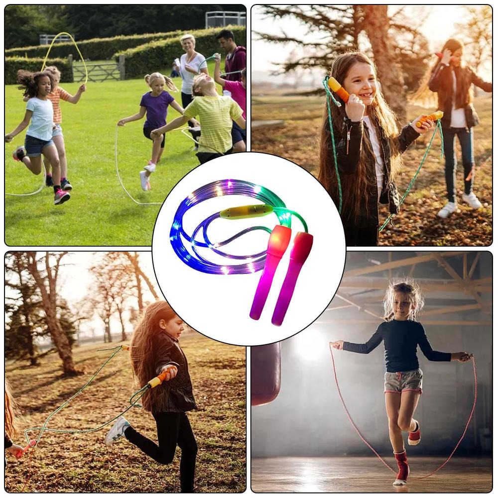 Lighting Jump Skipping Rope, LED Fitness Rope for Kids Adults