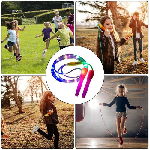 Lighting Jump Skipping Rope, LED Fitness Rope for Kids Adults