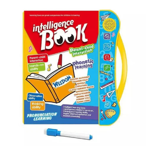 Interactive Learning Book, with Letters Numbers and Music for Kids
