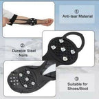 5 Studs Anti Skid Ice Snow Camping Walking Shoes Winter Safety Boots