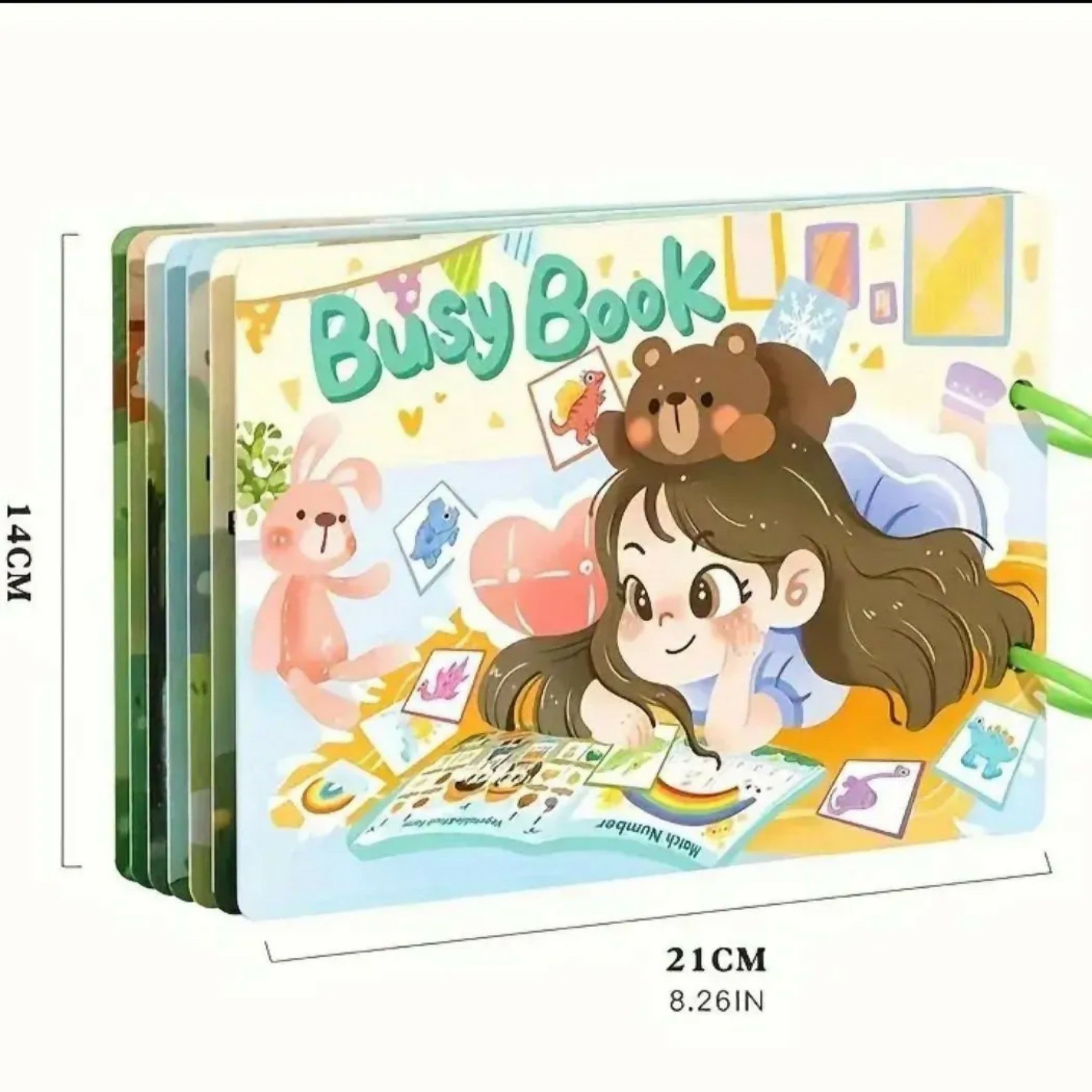 Montessori Quiet Busy Book for Toddlers – 12-Theme Educational Learning Activity Book