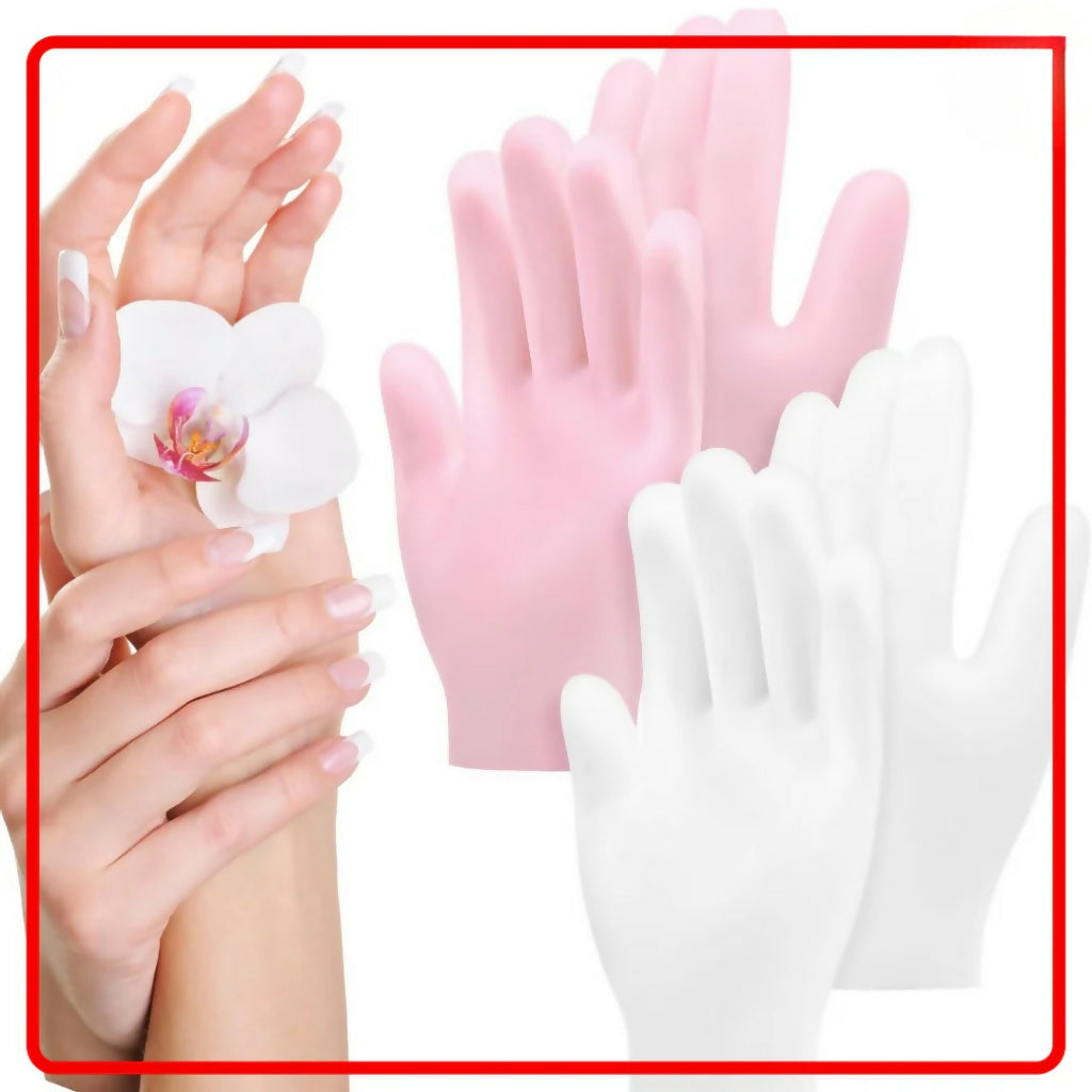 Silicone Moisturizing Gloves Set for Dry Cracked Hands