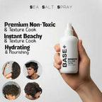 Base+ Sea Salt Spray – Natural Beach Waves & Volume Boost ( 6.6 fl oz) Hair Styling Mist – 200ml