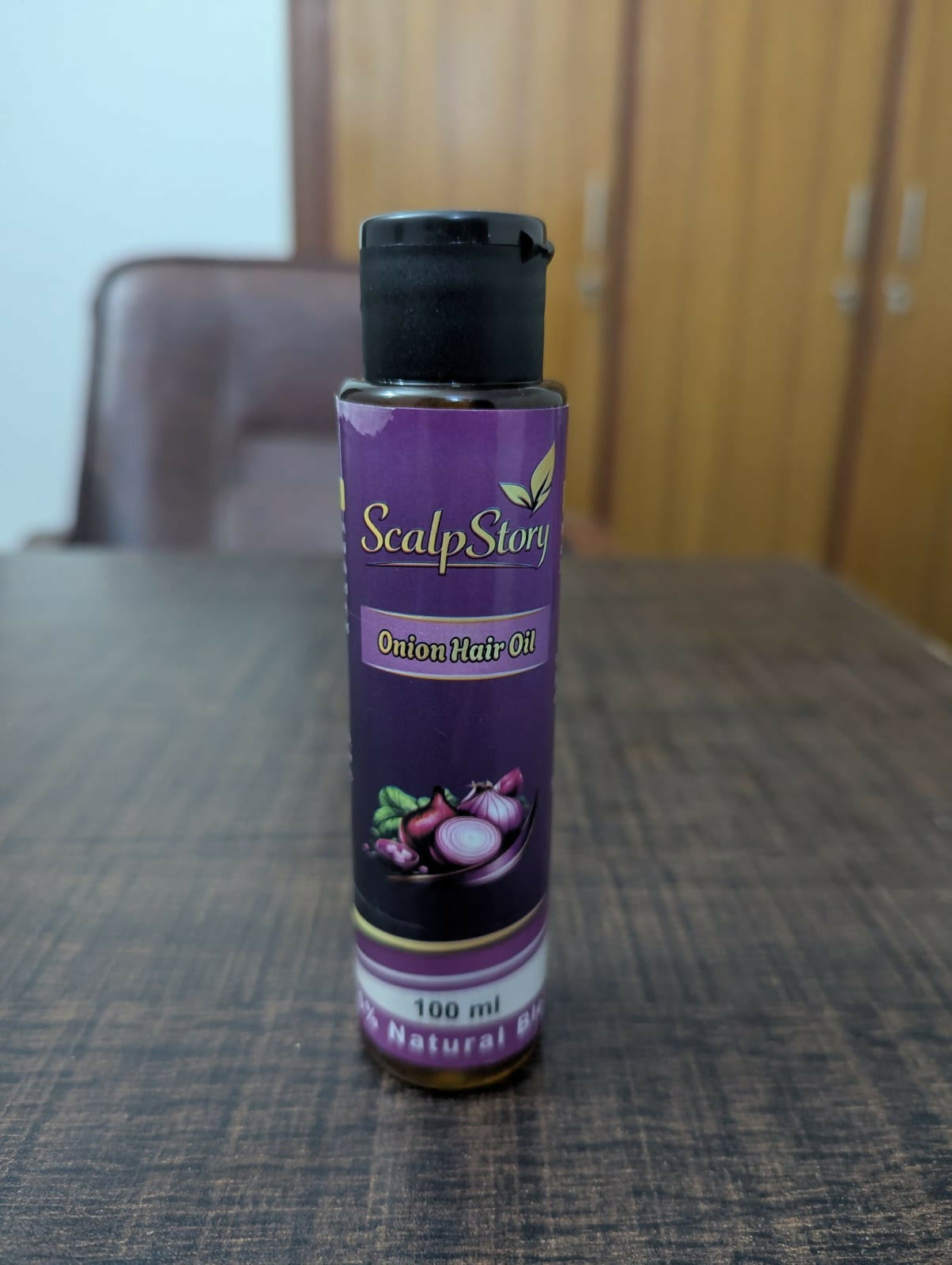 Onion Hair Oil – Natural Hair Growth & Anti-Hair Fall Oil with Sulfur & Antioxidants | Strengthens Roots & Adds Shine | 100 ml