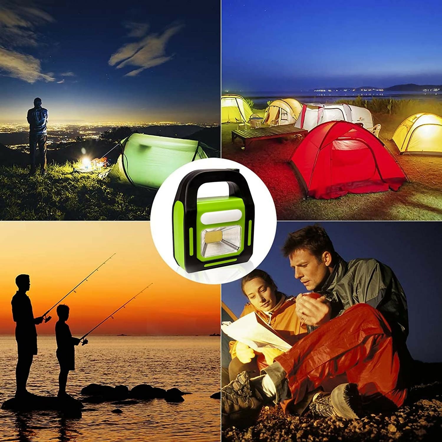 Solar Rechargeable 3-in-1 Emergency Light - Hurry Bolt Portable LED Work Light, Torch & Power Bank