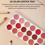 Moccallure 18-Colors Lipstick Kit | Long-Lasting & Hydrating Lip Makeup Set