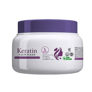 Keratin Hair Mask, Deep Repair and Frizz Control, for Unisex