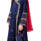 Suit, Elegant Party Wear Net & Malai Outfit, for Kids'