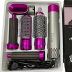 5 in 1 Hot Air Brush Styler, Dryer Straightener Curler Combo, for Women