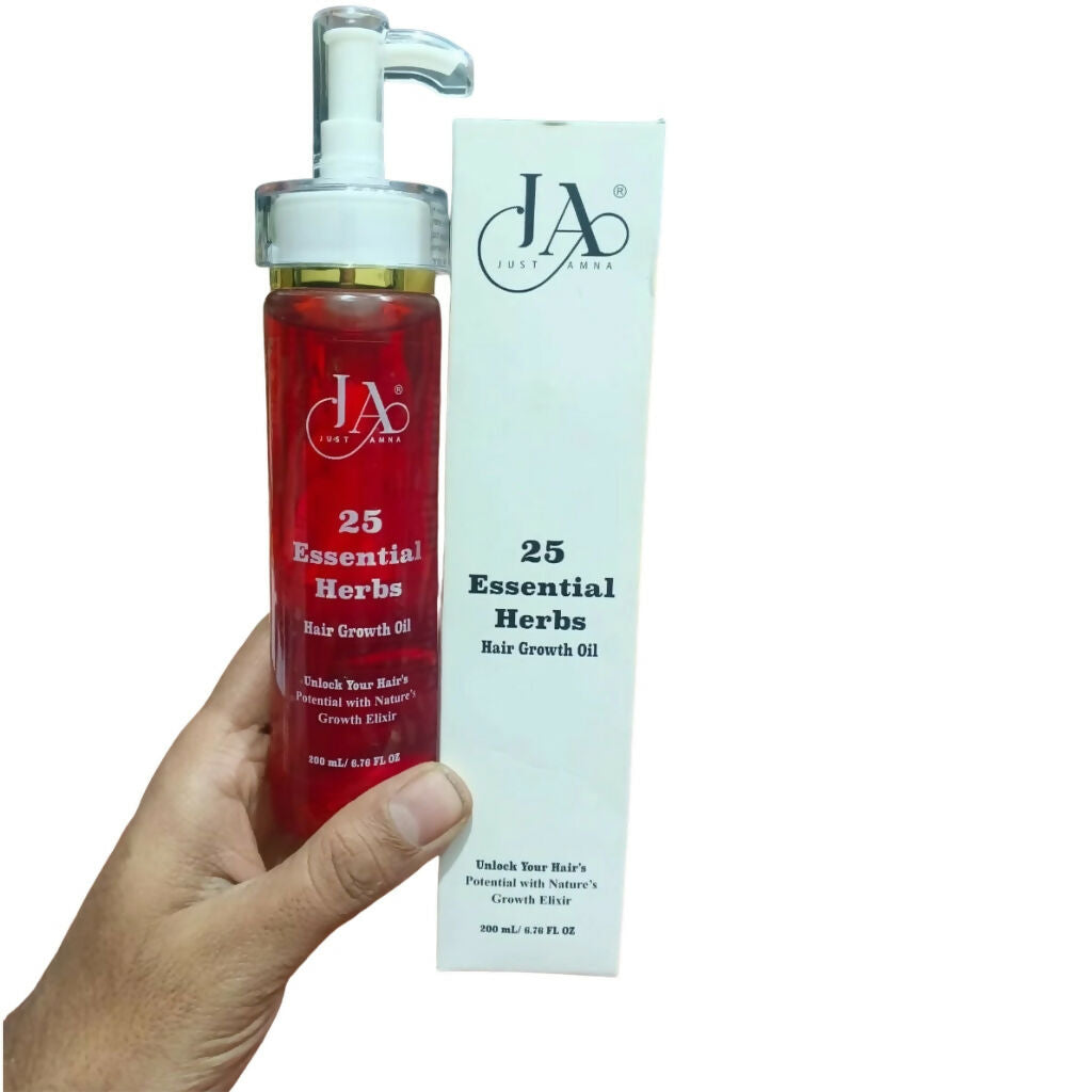 25 Essential Herbs Hair Growth Oil, Scalp Nourishment & Strengthening