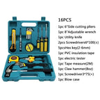 12-in-1 Home Tool Kit | Multi-Purpose Household Repair Tool Set | Hardware Toolkit with Durable Storage Box