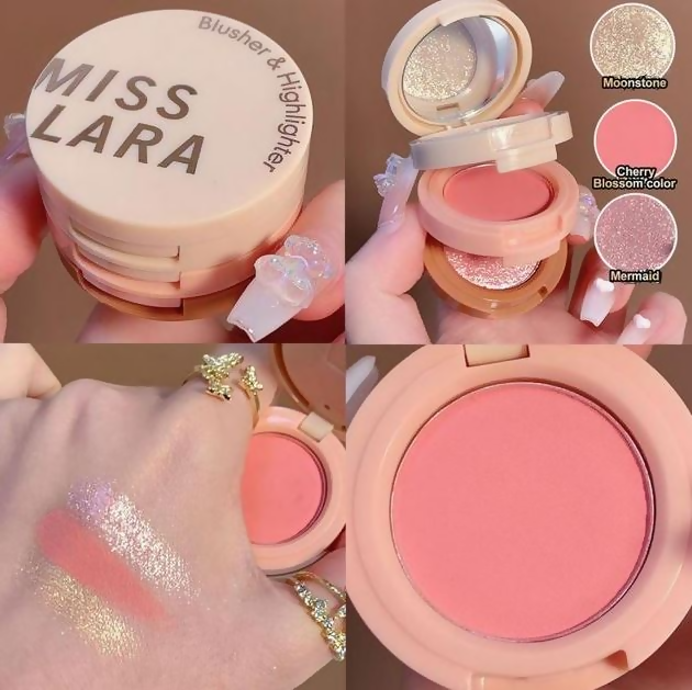 Miss Lara 3-in-1 Blush Palette – Blush, Contour & Highlighter