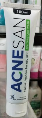 Acnesan Tea Tree Facial Cleanser For Oily Skin Gentle Formula Smooth Texture Deep Cleansing - 100ML