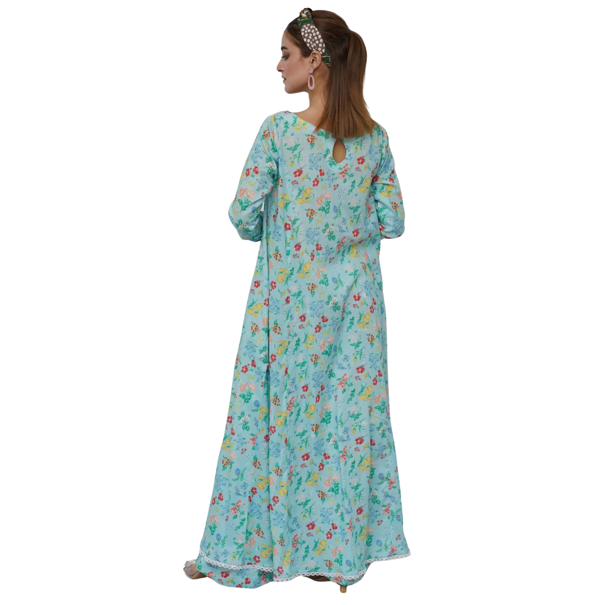 Turquoise Bloom Co-Ord Set