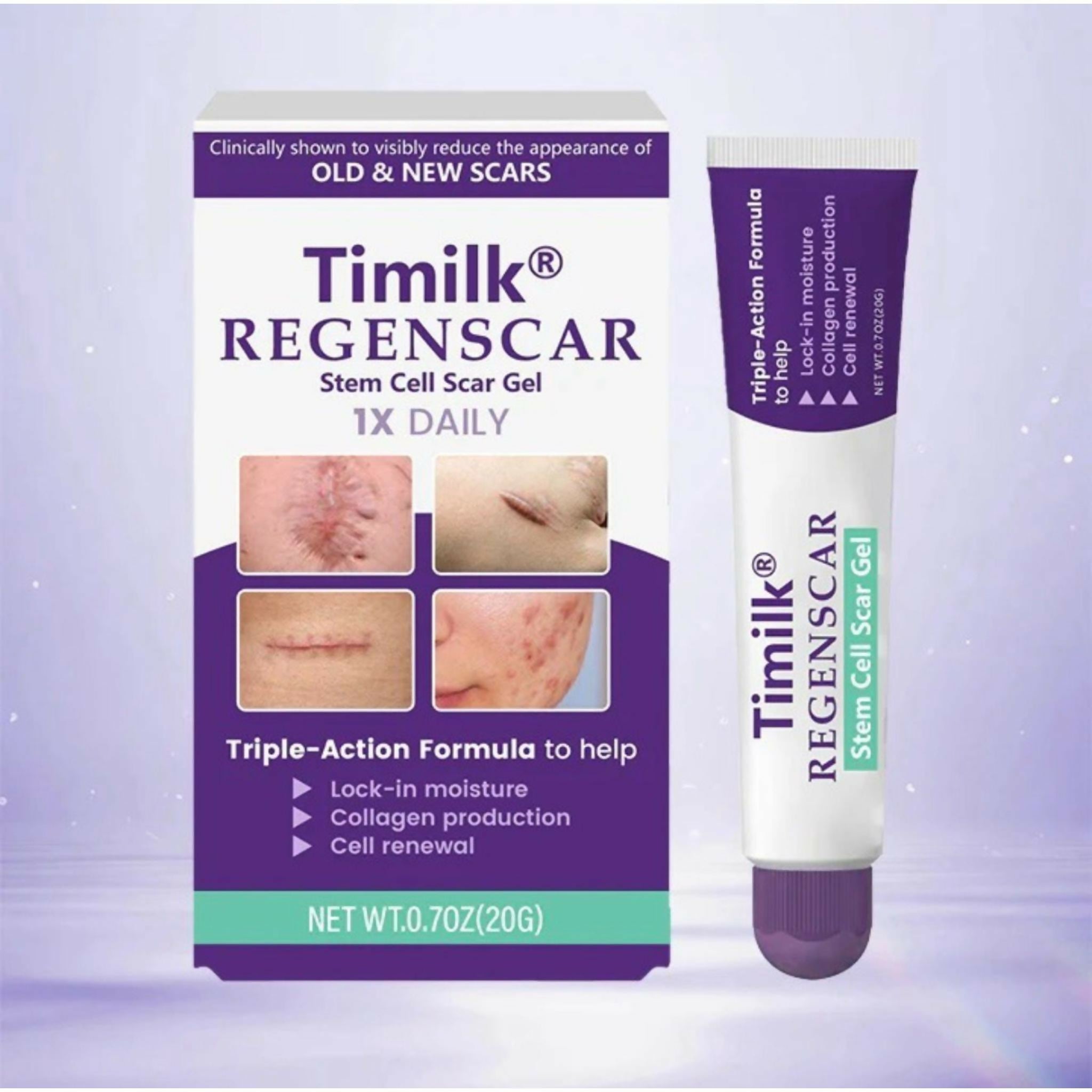 TIMILK Advanced Scarvanisher Gel | Fast-Acting Scar & Stretch Mark Reduction | 30g
