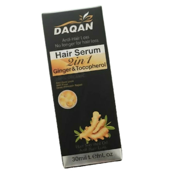 Anti-Hair Loss Ginger Serum, Root Strengthening & Repair, 100% Organic Formula