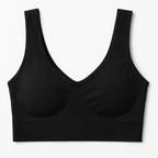 Ladies Air Bra – Soft Jersey Fabric, Plain Non-Padded Design, Comfortable & Lightweight Everyday Wear Lingerie in Black Color (Stretchable Size)
