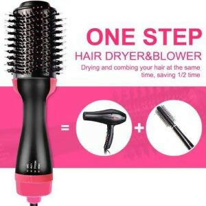 in‑1 Hair Dryer with Comb, Hair Straightener & Curler for Easy Styling