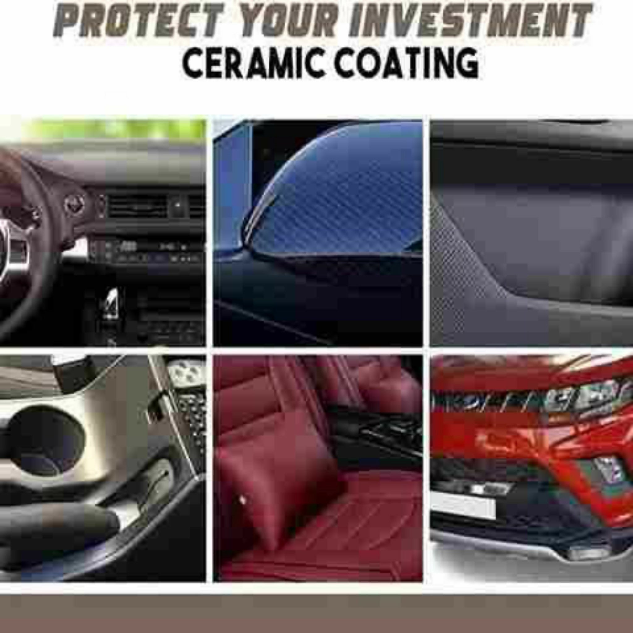 Ouhue Nano Coating for Car Plastic – Interior & Exterior Plastic Restorer for Long-Lasting Shine & Protection