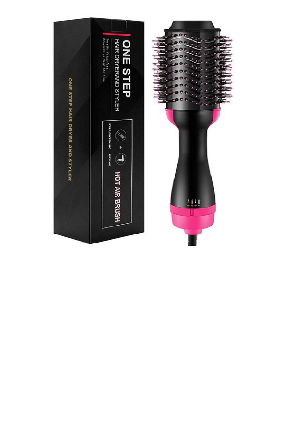 3‑in‑1 Hair Dryer with Comb, Hair Straightener & Curler for Easy Styling