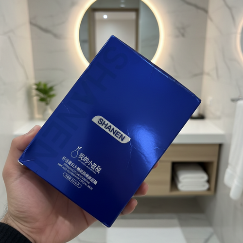 Shanen Fibronectin Facial Masks | Moisturizing & Rejuvenating | Box of 5 | 25 ml Essence Each