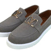 Grey Loafers for Men, lightweight slip-on shoes, for formal & casual wear