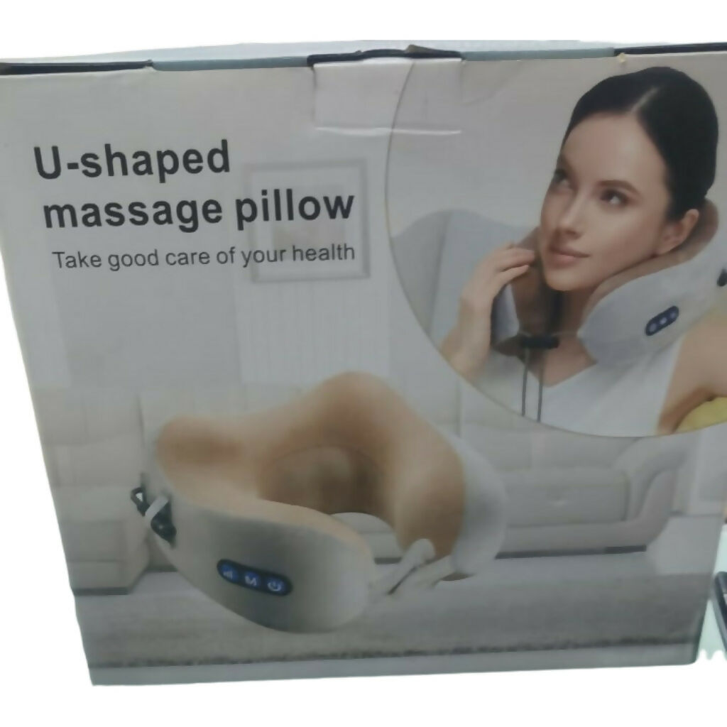 Neck Cushion Massager, USB Rechargeable Vibration Pillow