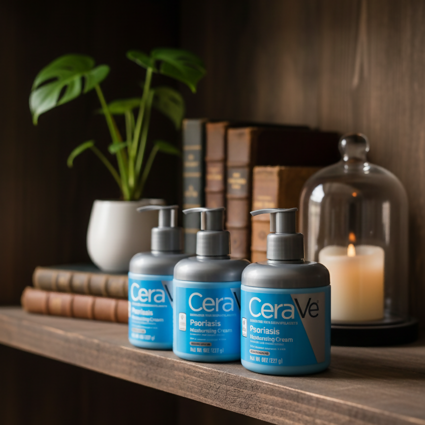 CeraVe Psoriasis Moisturizing Cream with Salicylic Acid – Targeted Skin Relief & Hydration