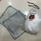 Combo Deal – 2 Pcs Metal Wire Cleaning Cloths with 1 Bear Design Food Cover Packet