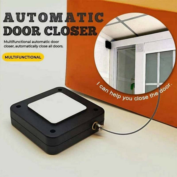 Punch-Free Automatic Sensor Door Closer – Big Size | Smart Hands-Free Door Closing Device