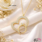 Subtle stone accents give the pendant an elegant sparkling finish.