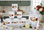 Water set Al Haram 7 piece 1 jug 6 matching glass kitchen accessories